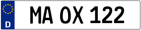 Trailer License Plate